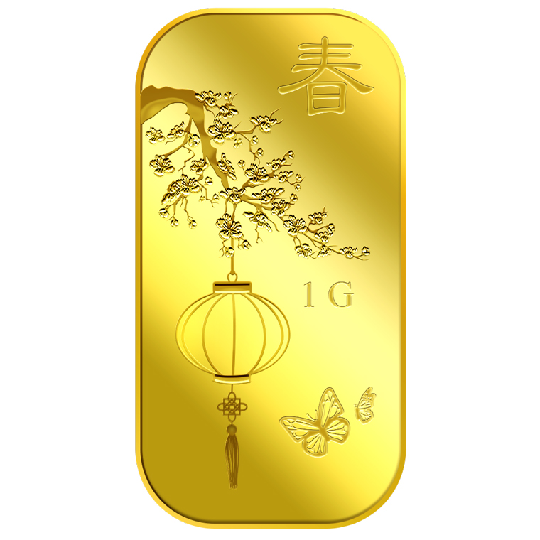 1G 2021 Spring Gold Bar 99.99