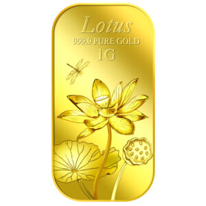 1G Lotus gold bar 99.99
