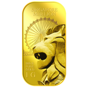 1G SG Merlion Flyer gold bar