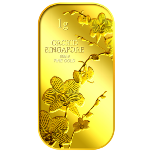 1G SG Orchid Series 1 gold bar