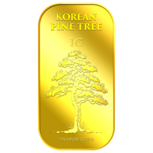 1G Korean Pine Tree gold bar 99.99