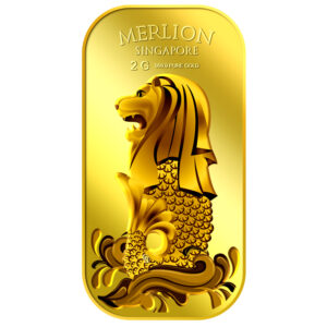 2G Singapore Merlion Sea gold bar 99.99