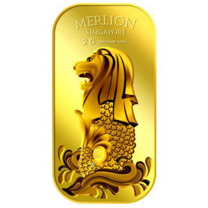 2G SG Merlion Sea gold bar