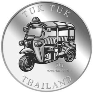 5G Tuk Tuk Silver Medallion 999