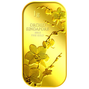 1G Singapore Orchid Series 1 gold bar